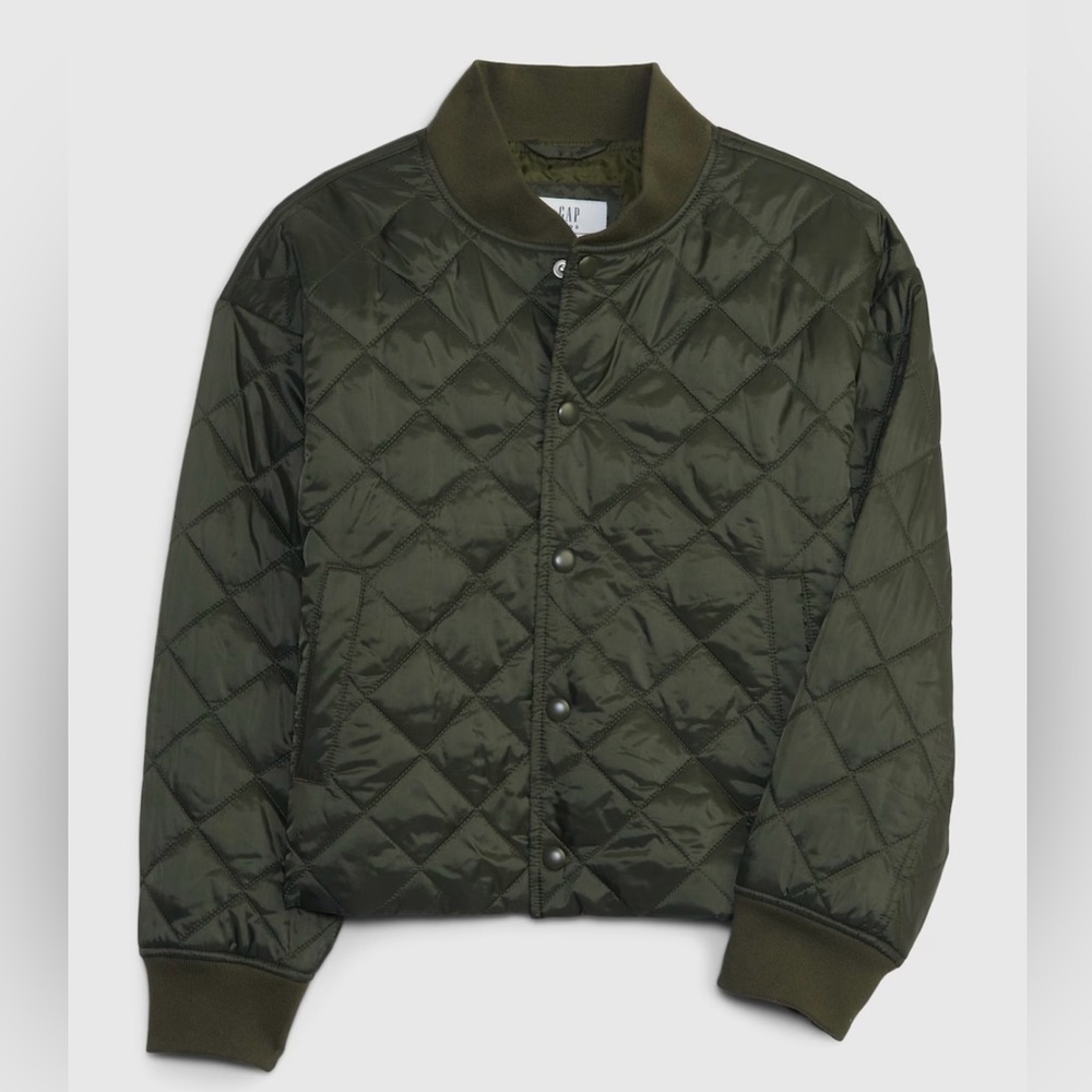 Gap Girls Recycled Lightweight Quilted Puffer Jacket NWT Size US Small